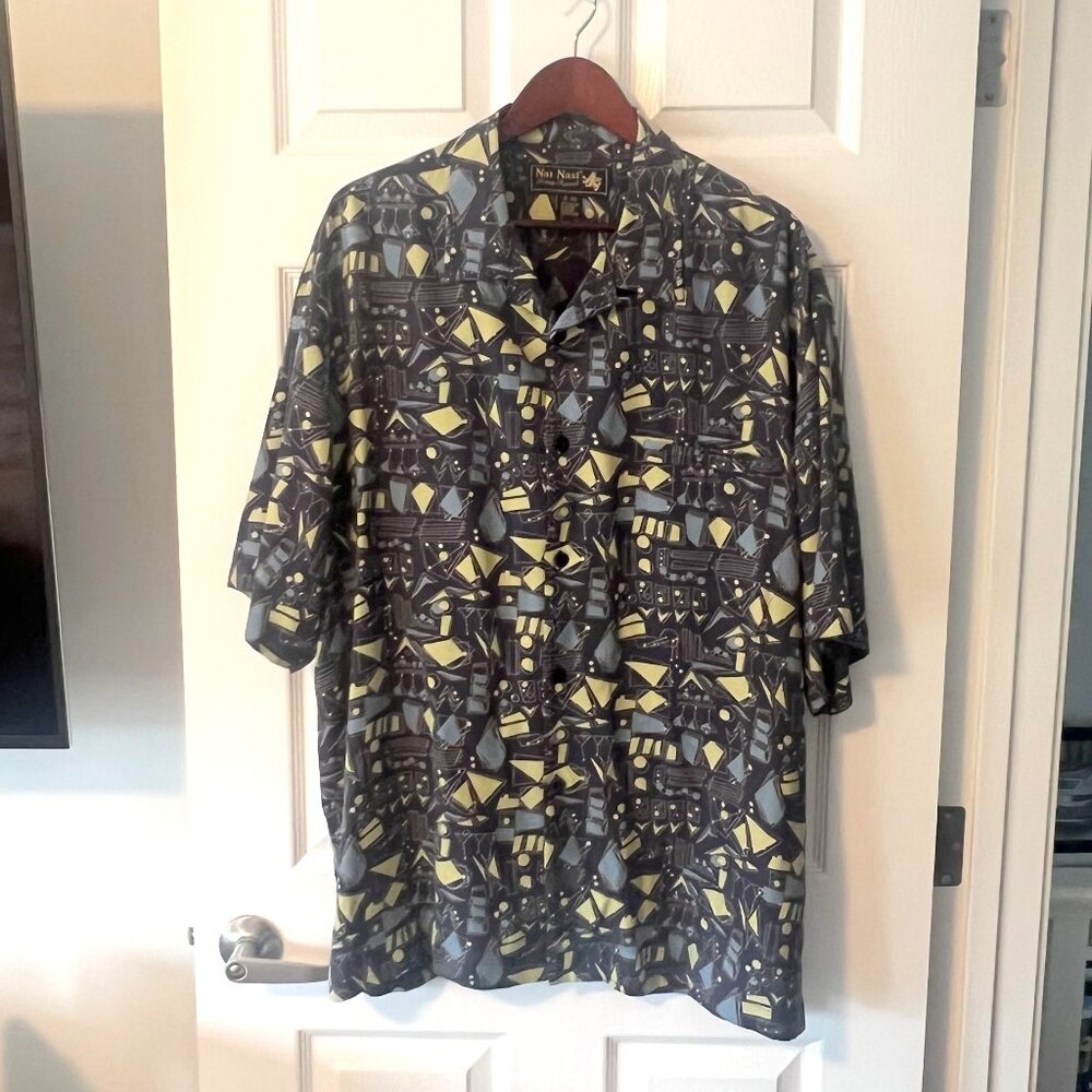Nat Nast Luxury Originals 100% Silk Shirt!